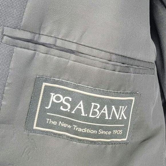 Jos. A. Bank 100% Wool 2 Button Jacket 44 Short 38 Waist Black - Picture 4 of 8